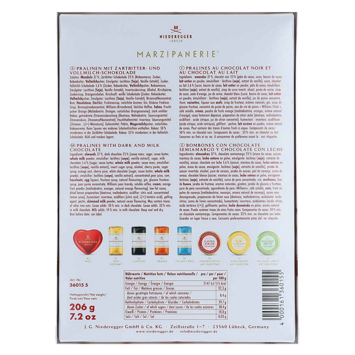 Gingerbread World European Christmas Market - Niederegger Luebecker Marzipan Gift Box Marzipanerie