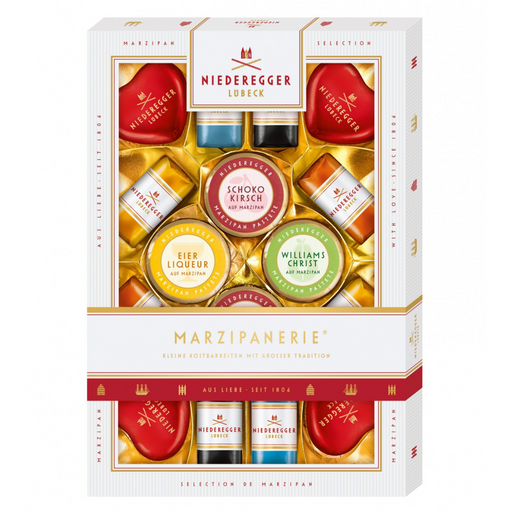 Gingerbread World European Christmas Market - Niederegger Luebecker Marzipan Gift Box Marzipanerie
