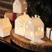 Gingerbread World European Christmas Market - Rader Design Stories - Porcelain Tealight House with Birds on Roof 15111