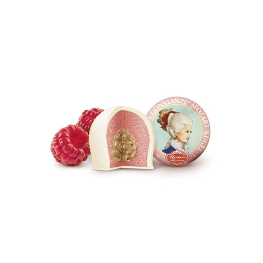 Gingerbread World European Christmas Market - Reber Mozart Kugeln White Chocolate and Raspberry Gift Box REB079