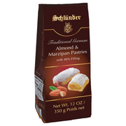 Schlünder Almond and Marzipan Stollen Pieces 350 g with 40% almond marzipan filling – Gingerbread World European Christmas