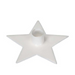 Gingerbread World European Christmas Market - Star-Shaped Taper Candle Holder White