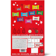 Tony's Chocolonely Dutch Chocolate Advent Calendar filled with 24 individually wrapped Belgian chocolates in 10 Fairtrade flavours.