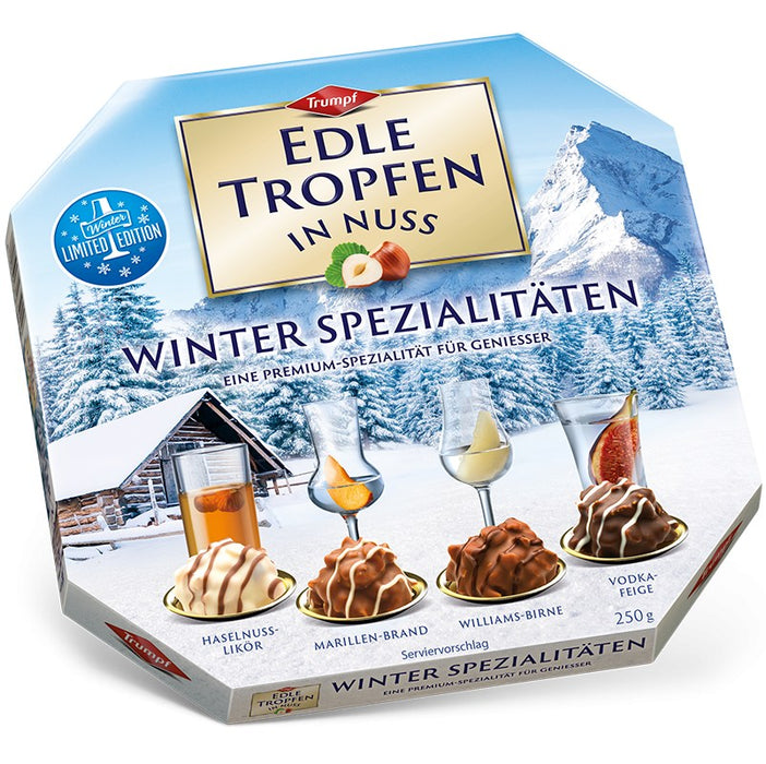 Gingerbread World European Christmas Market - Trumpf Edle Tropfen in Nuss liqueur Winter Specialties