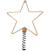 Gingerbread World European Christmas Market - Whimsical Handmade Metal Ornaments - Star shaped Tree Topper Lea097