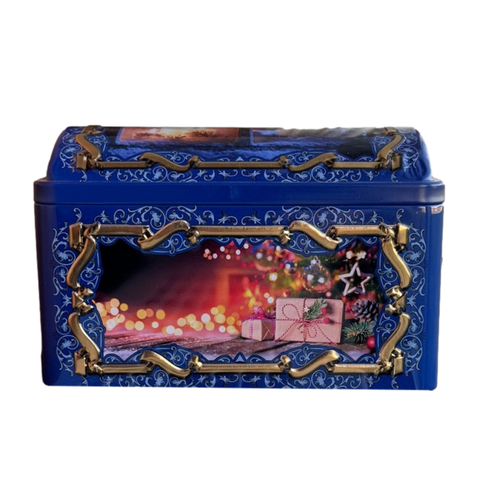 Gingerbread World European Christmas Market - Wicklein Lebkuchen Kling Glöckchen Tin Musical Chest with Elisen Cookies 7885
