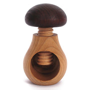 Natural beechwood wooden screw nutcracker functional European nutcracker made in Poland – Gingerbread World European Christmas