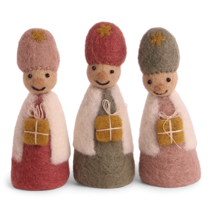 Gingerbread World European Christmas Market En Gry and Sif Scandinavia Felted Wool Nativity Play Set