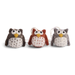Gingerbread World European Christmas Market En Gry and Sif Scandinavia Felted Wool Ornaments Mini Owls Set of 3 12321