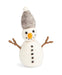 Gingerbread World European Christmas Market En Gry and Sif Scandinavia Felted Wool Snowman Figure Medium with Grey Hat