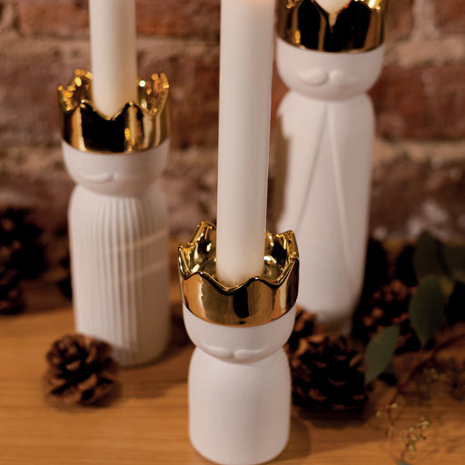 Gingerbread World European Christmas Market Räder Design Three Kings Candle Holders, Set of 3