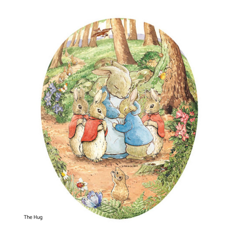 Paper Mâché Easter Egg Gift Box - Beatrix Potter, 12 cm