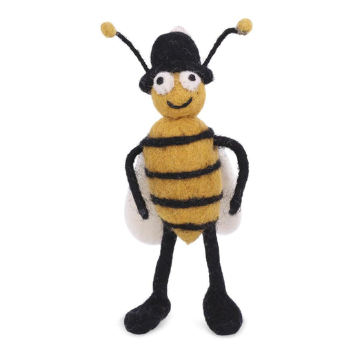 Gingerbread World European Easter Market - Gry and Sif Felted Wool Bumble Bee Ornament
