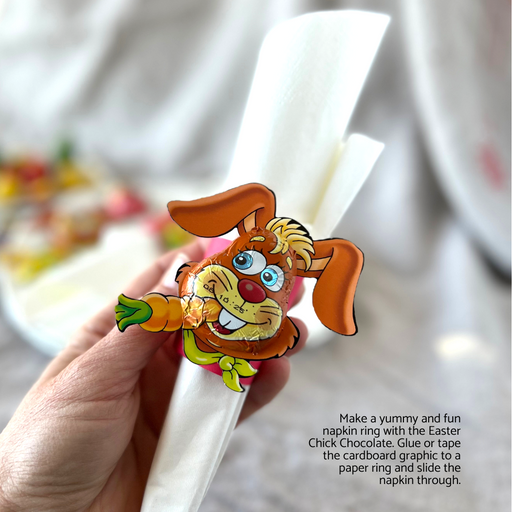 Gingerbread World European Easter Market - Storz Choxolate Carrot Cruncher Gift - cardboard gift tag
