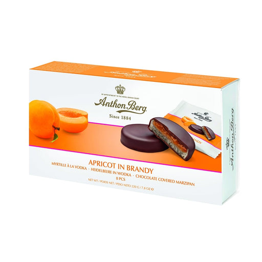 Gingerbread World European Market - Anthon Berg Apricot in Brandy - packaging
