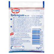 Dr. Oetker Clear Cake Glaze Tortenguss Klar sachets for German fruit tarts and European baking - Gingerbread World Christmas Market