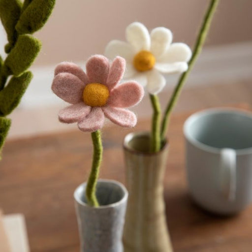 Gingerbread World European Market En Gry and Sif Felted Wool Florals - Anemone Flowers