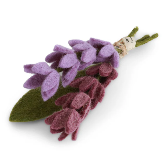 Gingerbread World European Market - En Gry and Sif Felted Florals - Lavenders and Leaves set 15434