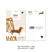 Gingerbread World European Market - Lovi Finland 3D Wooden Puzzle Figure - Dachshund 12 cm packaging