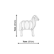 Gingerbread World European Market - Lovi Finland 3D Wooden Puzzle Figure - Lamb 7cm - size guide