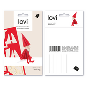 Gingerbread World European Market - Lovi Finland Wooden 3D Puzzle Figures - Red Elf