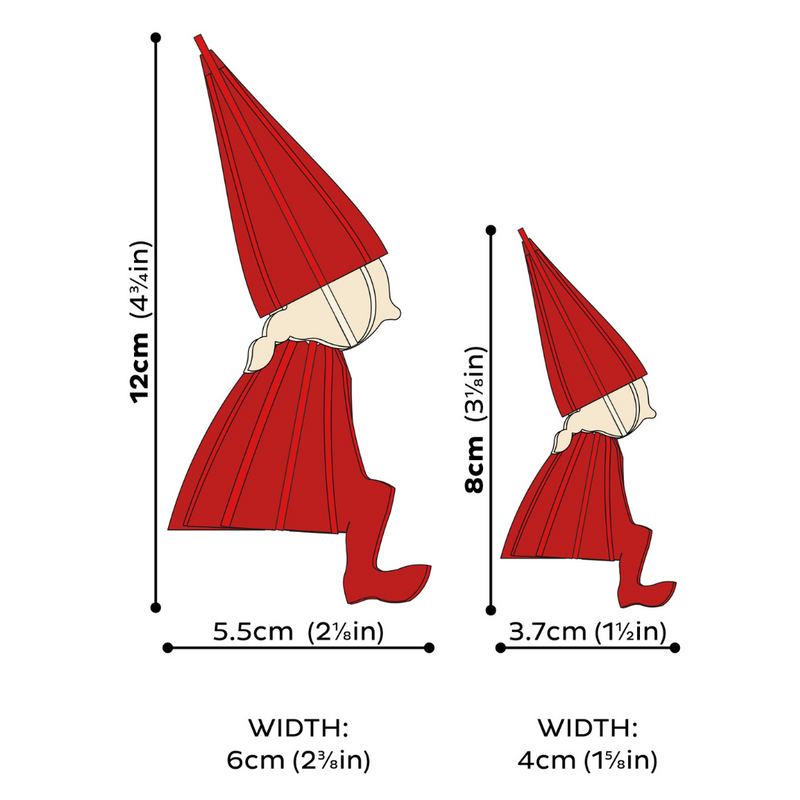 Gingerbread World European Market - Lovi Finland Wooden 3D Puzzle Figures - Red Elf Girl