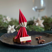 Gingerbread World European Market - Lovi Finland Wooden 3D Puzzle Figures - Red Elf Girl