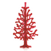 Gingerbread World European Market - Lovi Finland Wooden 3D Puzzle Figures - Spruce Tree 25 cm Bright Red