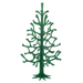 Gingerbread World European Market - Lovi Finland Wooden 3D Puzzle Figures - Spruce Tree 25 cm Dark Green