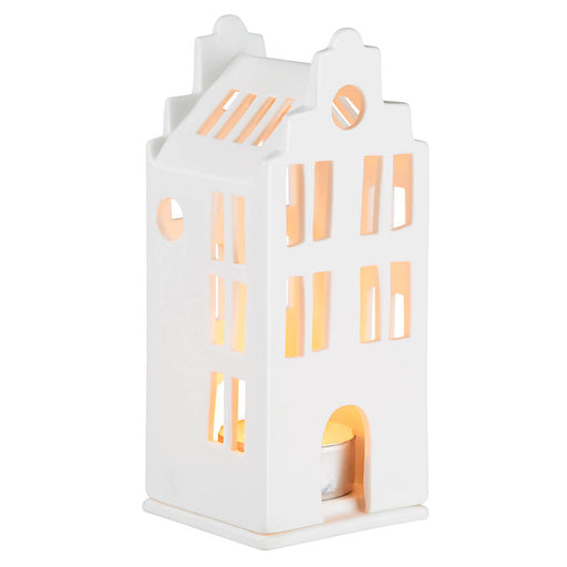 Gingerbread World European Market - Rader Design Stories Porcelain Tealight House Small - Canal House 13914