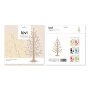 Gingerbread World European Market Lovi Finland 3D Puzzle Ornaments and Trees - Spruce Tree 25 cm Natural Wood - packaging