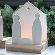 Gingerbread World European Market Rader Design Stories Canada Porcelain Light Object Nativity 90433