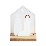 Gingerbread World European Market Rader Design Stories Canada Porcelain Light Object Nativity 90433