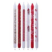 Gingerbread World European Market – Danish Taper Candle Advent Countdown Scandinavian Motifs