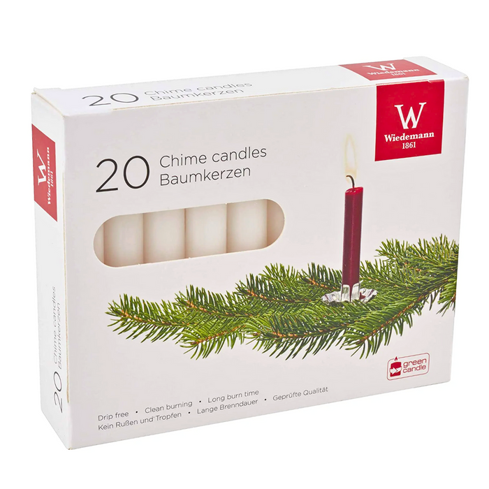 Gingerbread World European Market – Replacement Candles for Swedish Angel Chimes - White