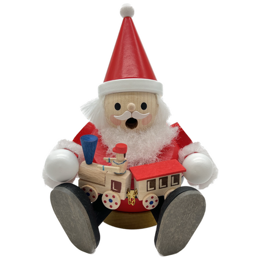 Gingerbread World German Christmas Market - Richard Glaesser Smoker Figure Santa 26498 