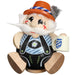 Handcrafted Bavarian German incense smoker by Seiffener Volkskunst featuring lederhosen, a beer stein and Oktoberfest-inspired charm. Authentic Erzgebirge folk art, 12 cm.