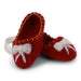 Gingerbread World Gry and Sif Denmark Felted Wool Ornament - Ballerina Slippers ballet shoes 14225
