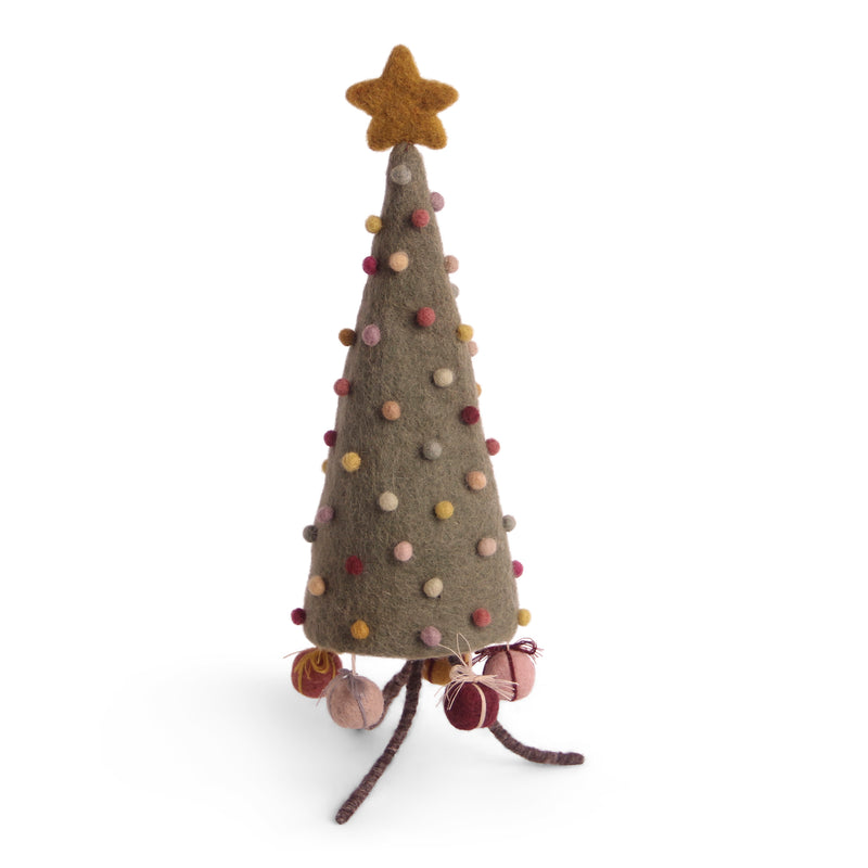 Gingerbread World Gry and Sif Denmark Felted Wool Ornament - Christmas Tree Figure 13229