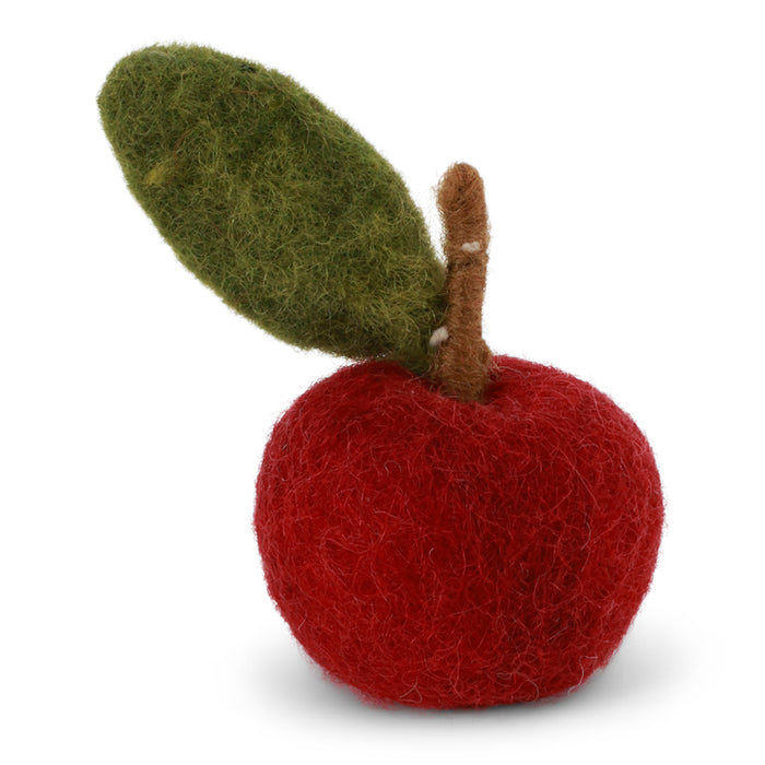 Gingerbread World Gry and Sif Denmark Felted Wool Ornament Apple 12125