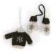 Gingerbread World Gry and Sif Denmark Felted Wool Ornament Green Sweater with Mittens 10925