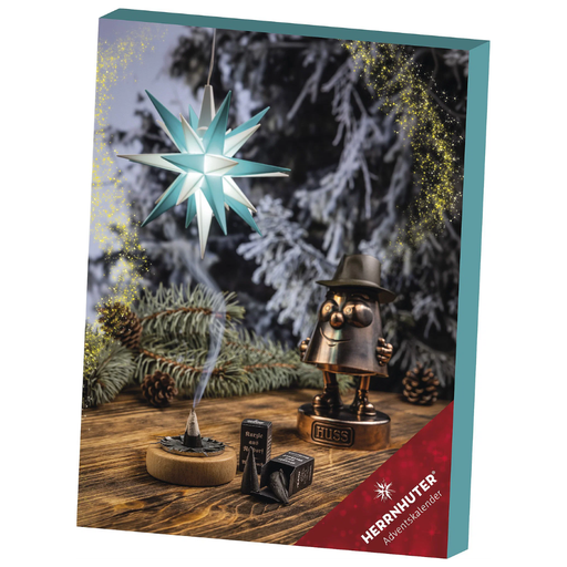 Gingerbread World Herrnhuter Sterne Canada - Herrnhuter Moravian Advent Star Advent Calendar 2026 - Limited Edition Turquoise and White