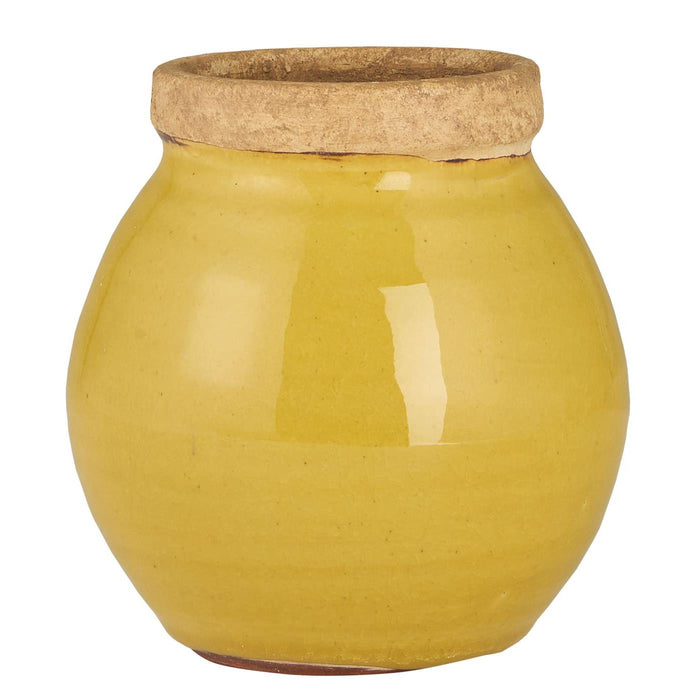 Gingerbread World IB Laursen Danish Design - Vase 3642-03 - Avignon Mustard with Natural Edge