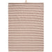 Gingerbread World IB Laursen Denmark - 100 percent Cotton Tea Towel, Natural With Brown Stripes 66213-14 2