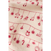 Gingerbread World IB Laursen Denmark - 100 percent Cotton Tea Towel, Natural With Red Baubles 66216-33