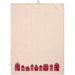 Gingerbread World IB Laursen Denmark - 100 percent Cotton Tea Towel, Natural With Red Houses 66215-33