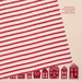 Gingerbread World IB Laursen Denmark - 100 percent Cotton Tea Towel, Natural With Red  Stripes 66213-33