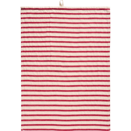 Gingerbread World IB Laursen Denmark - 100 percent Cotton Tea Towel, Natural With Red  Stripes 66213-33