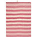 Gingerbread World IB Laursen Denmark - 100 percent Cotton Tea Towel, Natural With Red  Stripes 66213-33