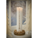 Gingerbread World IB Laursen Denmark – Advent Countdown Pillar Candle – White with Brown Numbers 75529-11